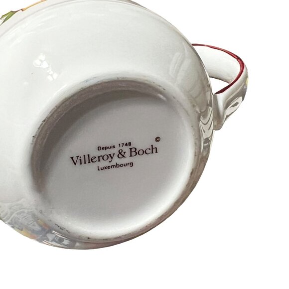 Villeroy & Boch Mon Jardin Creamer Porcelain Fruit Design Dishwasher Safe - Picture 2 of 3